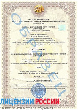 Образец разрешение Курагино Сертификат ISO 50001